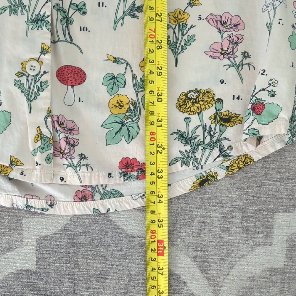 Bando Dress Pajama Floral Print Size Medium - Picture 12 of 13